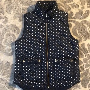 J. Crew Polka dot vest